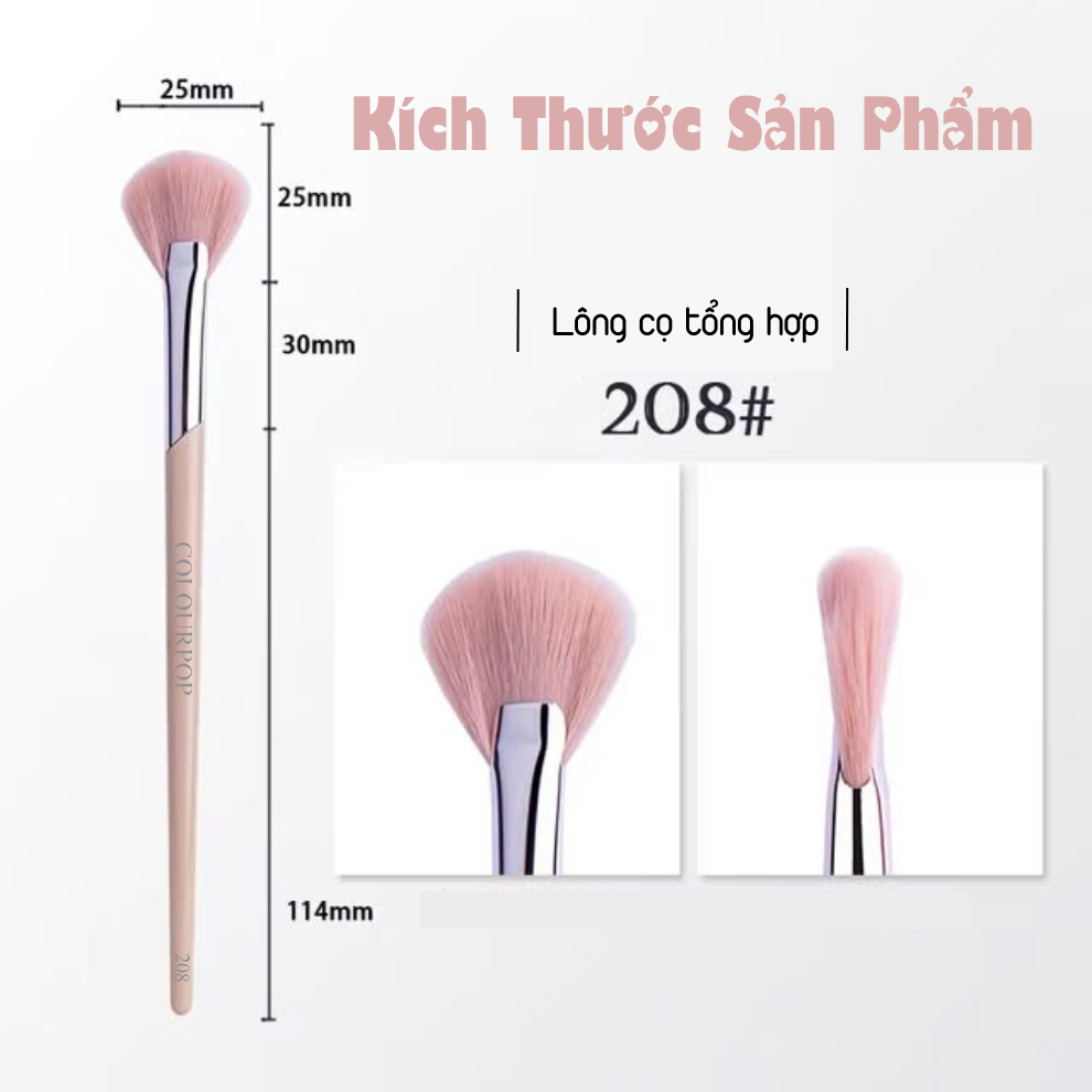 Cọ Highlight Hình Quạt Bắt Sáng COLOURPOP Fan Highlight Brush C208